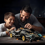 Black V12 Block Roadster™ RC Tech Racer  - 1280 pcs