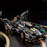 Black V12 Block Roadster™ RC Tech Racer  - 1280 pcs