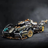 Black V12 Block Roadster™ RC Tech Racer  - 1280 pcs