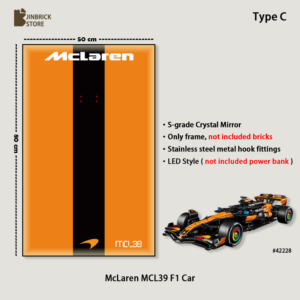 Display frame For LEGO® Technic™ 42228 McLaren MCL39 F1® Car