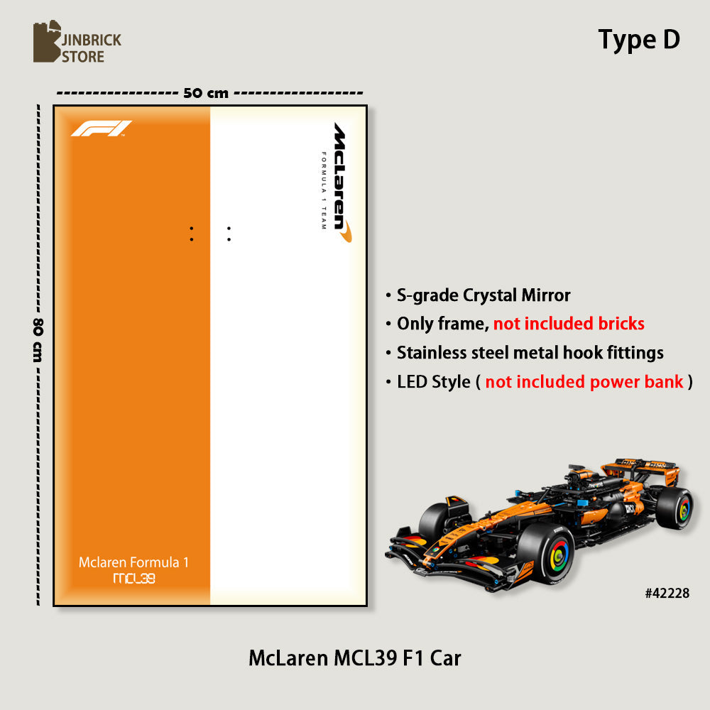 Display frame For LEGO® Technic™ 42228 McLaren MCL39 F1® Car