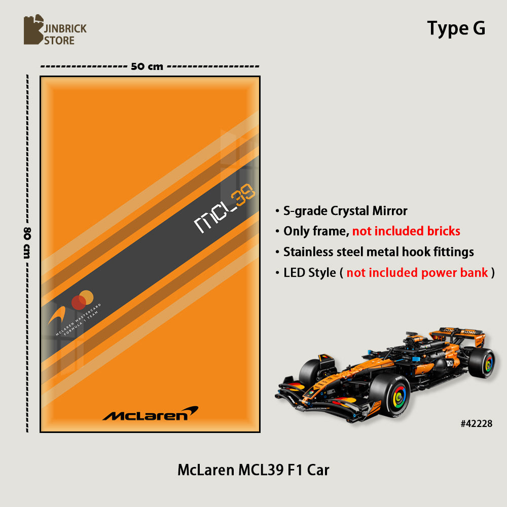 Display frame For LEGO® Technic™ 42228 McLaren MCL39 F1® Car