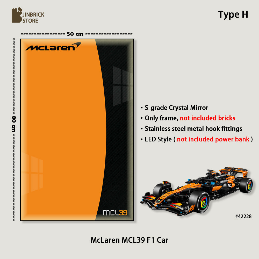 Display frame For LEGO® Technic™ 42228 McLaren MCL39 F1® Car